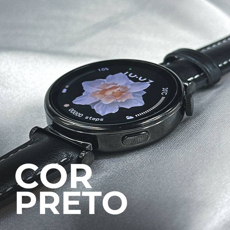 Smartwatch ÁUREA 40mm | TELA AMOLED | DUAS PULSEIRAS