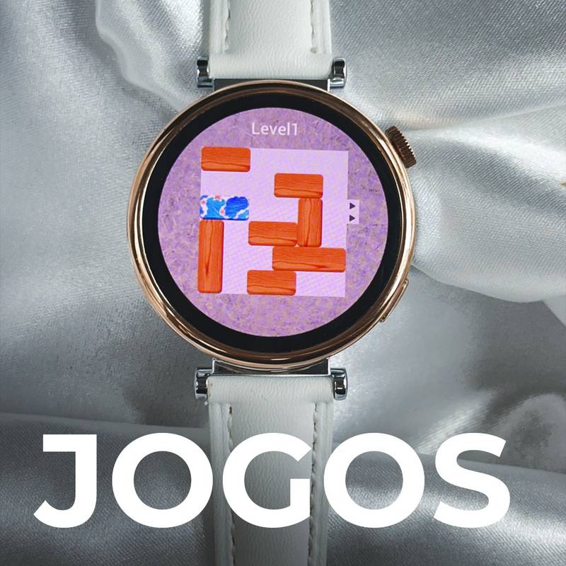 Smartwatch ÁUREA 40mm | TELA AMOLED | DUAS PULSEIRAS