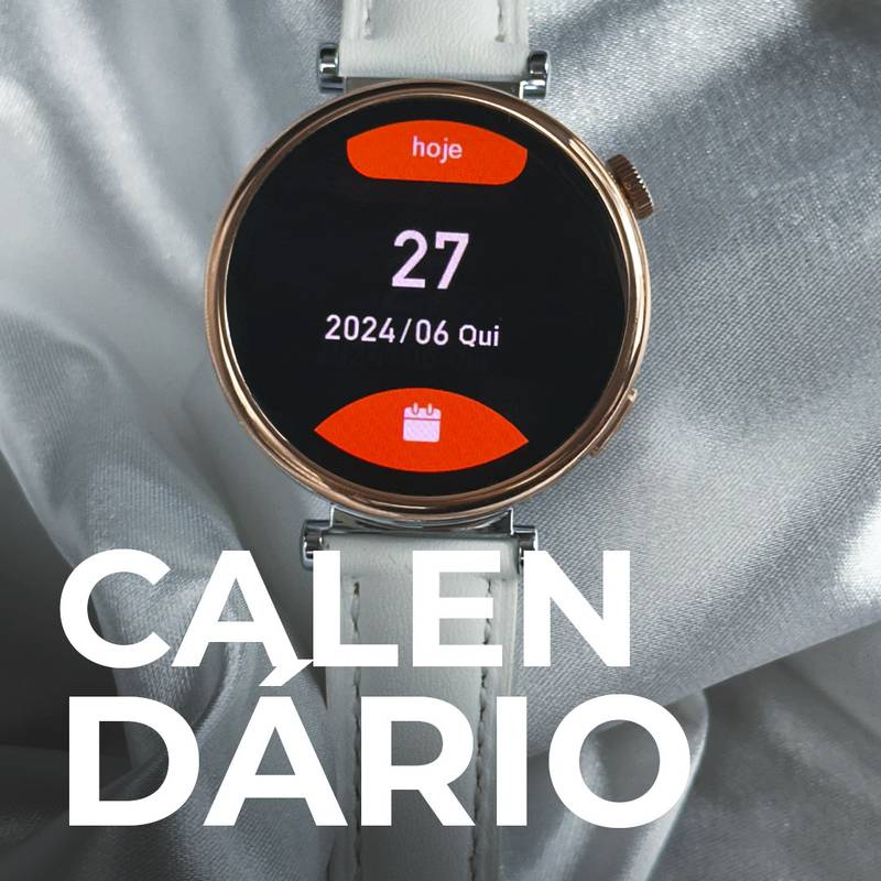 Smartwatch ÁUREA 40mm | TELA AMOLED | DUAS PULSEIRAS