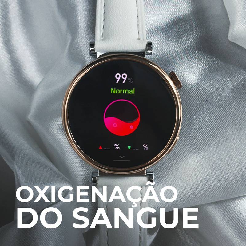 Smartwatch ÁUREA 40mm | TELA AMOLED | DUAS PULSEIRAS