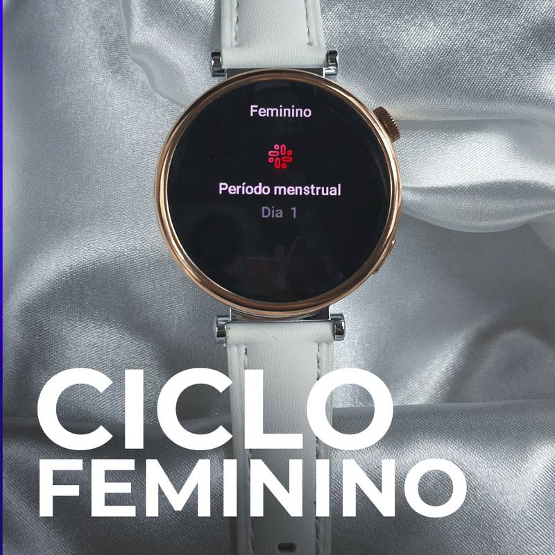 Smartwatch ÁUREA 40mm | TELA AMOLED | DUAS PULSEIRAS